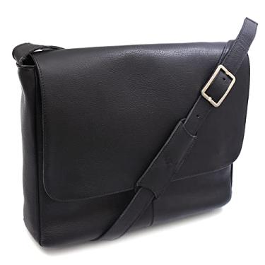 Imagem de BOLSA PASTA MALETA 100% COURO PARA NOTEBOOK 15,6 POLEGADAS (PRETO)