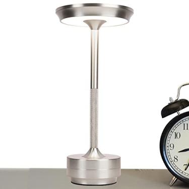 Imagem de Candeeiro de mesa sem fio, Lâmpada de mesa sem fio operada por bateria LED com interruptor de toque e escurecimento de 3 níveis, Lâmpada de escritório para cuidados com os olhos para casa Sritob