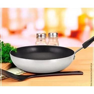 Imagem de Panela Wok Viena Teflon 32cm Ideal Yakisoba Frango Xadrez