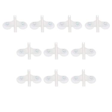 Imagem de 10 x clipes de suporte de ventosa para tanque de aquário para folha divisória de 5 mm