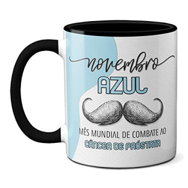 Imagem de Caneca Novembro Azul Mês Mundial Do Combate À Próstata (Preta)