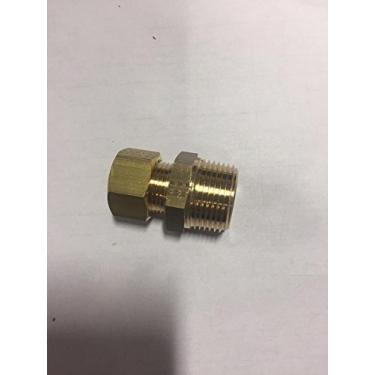 Imagem de Parker Encaixe de compressão 0105 22 21-pk5, latão, rosca de encaixe macho BSPT, R1/2, 22 mm (pacote com 5)