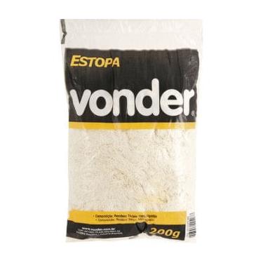Imagem de Estopa Branca Para Polimento 200g - Vonder
