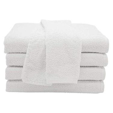 Imagem de Kit 12 Toalhas de Rosto Primata 45x70cm para Salão de Beleza/Barbearia (*Branco)