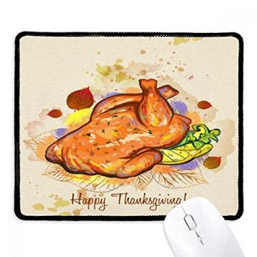 Imagem de Tapete de borracha para jogos com borda costurada para o dia de Ação de Graças