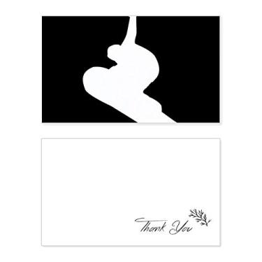 Imagem de Skateboarding Sport Black Jumping Outline Cartão de agradecimento aniversário aniversário comemoração casamento agradecimento