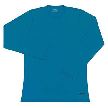 Imagem de Camiseta Feminina com Proteção Solar UV 50+ Manga Longa Azul Caribe Vitho