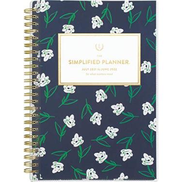 Imagem de Planner acadêmico 2021-2022, simplificado por Emily Ley para agendas semanais e mensais AT-A-GLANCE, 13 x 21 cm, pequeno, personalizável para escola, professor, estudante, Dogwood (EL61-201A)
