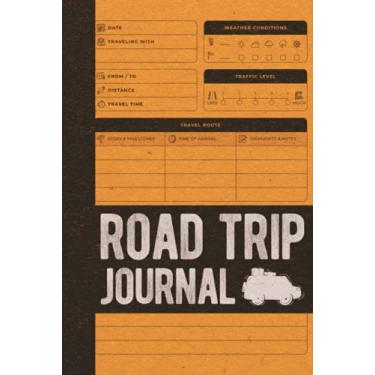 Imagem de Road Trip Log Book: Hardcover Personalized Family Adventures Road Trip Memory Journal Hardcover For Kids & Adults