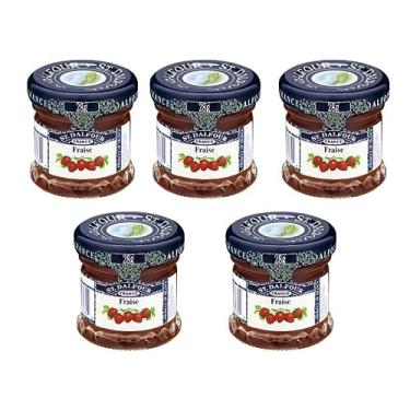 Imagem de Kit 5 Geleias Importadas Mini St Dalfour Morango Degustação