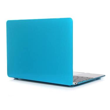 Imagem de Tampas de tablet Capa transparente para laptop compatível com MacBook 12 polegadas A1534, capa rígida fina de encaixe, capa protetora completa Capa protetora da capa (Size : Light Blue)