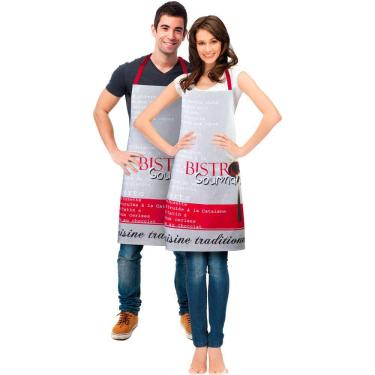 Imagem de Avental de Cozinha Vizapi 70X80Cm Bistrô Multicolorido