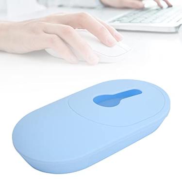 Imagem de Capa de silicone para mouse, protetor de mouse com proteção de ajuste de 360°, manga leve e macia para mouse, capa protetora antideslizante à prova de poeira para mouse inteligente (azul)