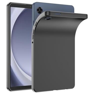 Imagem de Capa para Samsung Galaxy Tab A9 Plus 11 polegadas 2023, capa protetora de silicone fina e antiarranhões à prova de choque - preta