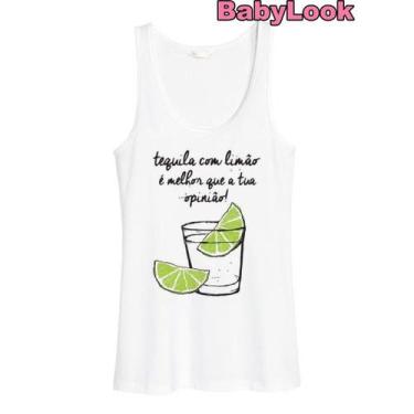 Imagem de Camiseta Regata Feminina Babylook Tequila E Limão Carnaval - No Sense