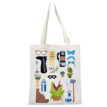 Imagem de MEIKIUP Little Shop Horrors Presente Musical Little Shop Horrors Sacola Sacola de Compras para Amantes de Filmes de Terror Musical Presente para Fãs, Sacola Little Shop, Large