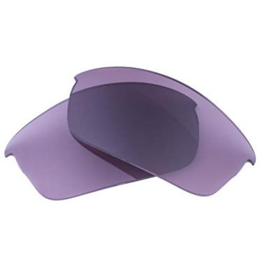 Imagem de Lentes de reposição UV CUT compatíveis com óculos de sol Oakley Flak Jacket – fabricadas nos EUA – (lentes de cor cinza quente)