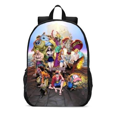 Imagem de Mochila Escolar Infanto Juvenil Anime One Piece Bando Piratas Lançamento 0319-Unissex