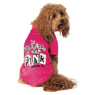 Imagem de Rubie's Camiseta de fantasia de animal de estimação rosa, tamanho grande, conforme mostrado