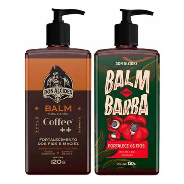 Imagem de Kit 2x Balm Para Barba Coffee E Guaraná 120g Don Alcides Kit - Shampoo Para Cabelo e Grooming Peaky Blinders - Don Alcides
