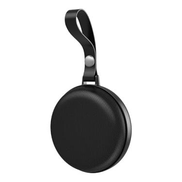 Imagem de YMgizmos Alto-falante bluetooth portátil com bateria interna, IP54 à prova d'água, excelente qualidade de som, recarregável por USB, compatível com telefone celular, laptop (preto,moda)