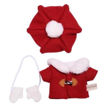 Imagem de shamjina Sobretudo de boneco de pelúcia com chapéu para crianças, presente de aniversário, roupa faça você mesmo, faça suas próprias bonecas, agasalhos quentes