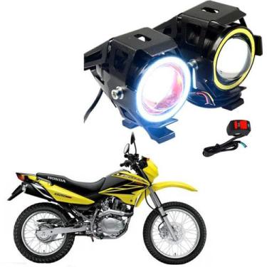 Imagem de Kit Led Farol Milha Moto Honda NXR 150 BROS ES 2006 2007 2008 2009 Ang