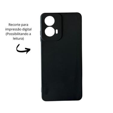 Imagem de Capa Capinha Aveludada Moto G24 + 2 Películas de Vidro 3D - DB, Preto