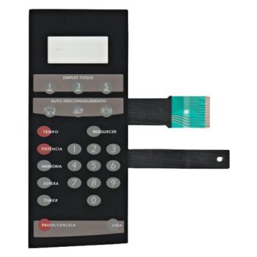 Imagem de Membrana teclado Para Microondas Brastemp Bmp 28 Ehc S Grill Pequena -