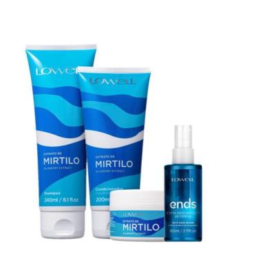 Imagem de Kit Lowell Extrato de Mirtilo Home Care Regenerador Hidratante (4 prod