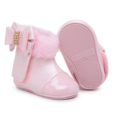 Imagem de Botinha Infantil Bebê Menina Recém Nascida Estilosa Confort Princesinh