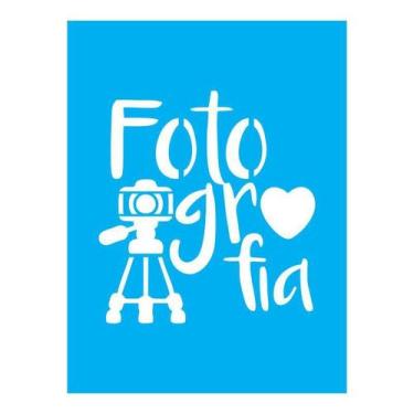 Imagem de Stencil Tamako Fotografia - 15X20Cm - Ref A2278