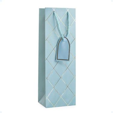 Imagem de Sacola De Presente Para Bebidas Vinho Personalizada Premium - Hxt, Azu