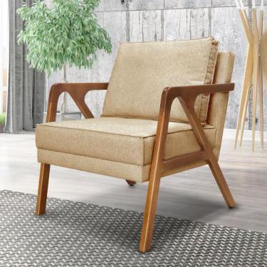 Imagem de Poltrona Estofada Decorativa Sala Quarto Escritório Leitura Ametista -