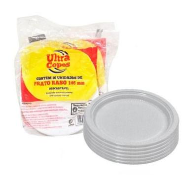 Imagem de Prato raso branco 146mm c/ 10 un - Ultracopos