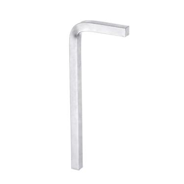 Imagem de HARFINGTON Chave de cabeça quadrada em forma de L 5 mm aço cromo-vanádio 4 pontos chave de parafuso para reparo doméstico básico de projetos DIY e aplicações gerais, prata