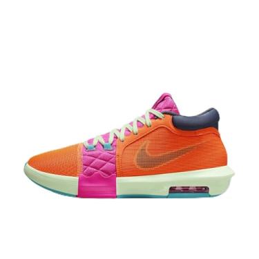 Imagem de Nike Tênis de basquete masculino, Laranja total/fúcsia a laser/verde vapor/azul trovão, 46