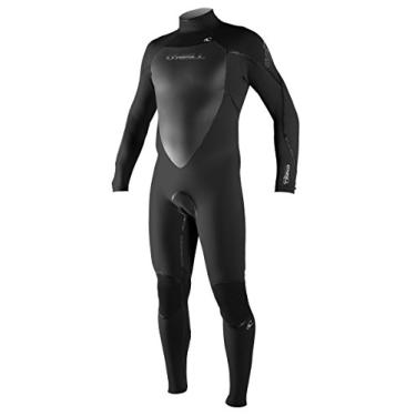 Imagem de O'Neill Wetsuits Soldadura de costura fluida masculina Heat 3/2 3Q-Zip (preto, GG curto)