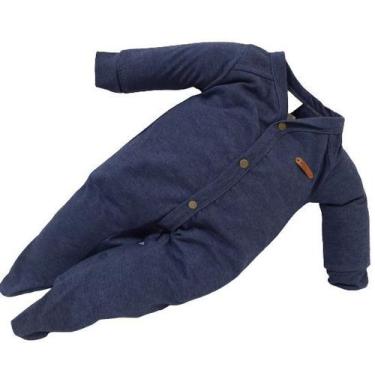 Imagem de Macacão Longo Malha Bebê Menino Enxoval Katita Kids Num 2467, Azul, RN