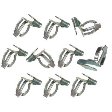 Imagem de Kit 10 Grampos Metal Revestimento Forro Porta Fusca - AUTOPLAST/INDUSP