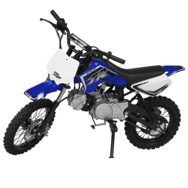 Imagem de Mini Moto Cross 50cc Pro Tork Tr50f, Azul, Aro 14/12