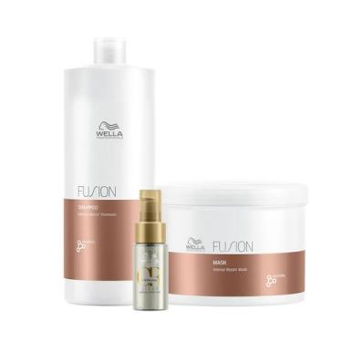 Imagem de Wella Professionals Fusion Shampoo 1L+Mascara 500g+Oil Reflections Lig