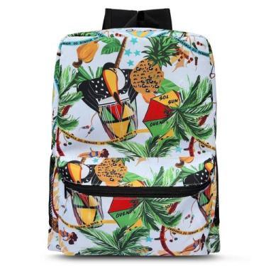 Imagem de Mochila Escolar Estampas Universitária Resistente Feminino Masculino M