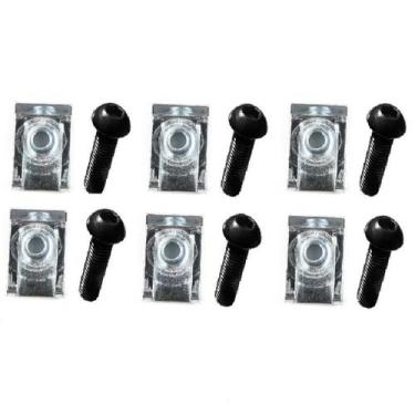 Imagem de 6 Porca Rapida M5 Gancho Caçamba Gm Montana com Parafuso - achei presi