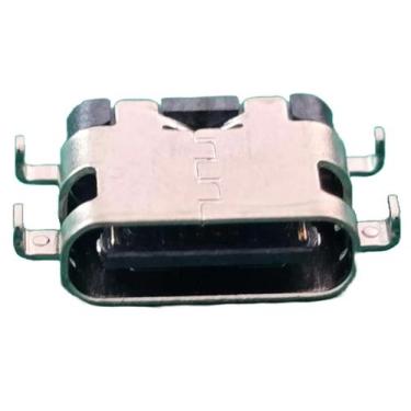 Imagem de 20x Conector Usb Tipo C Femea 90ª Smd 16Pinos 11x7mm