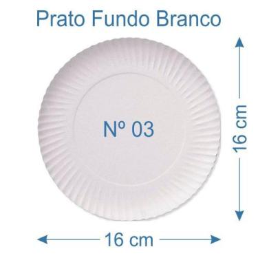 Imagem de 1.000 Prato de Bolo Salgado Fundo Branco Nº3 - AAZ