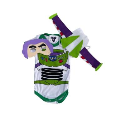 Imagem de Body Bebe Menino Buzz + Mascara + Asa - Temático Mesversário - RL, M