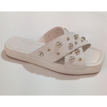 Imagem de Sandália Papete De Brilho Spike X Casual Confortável, Sandália Confort