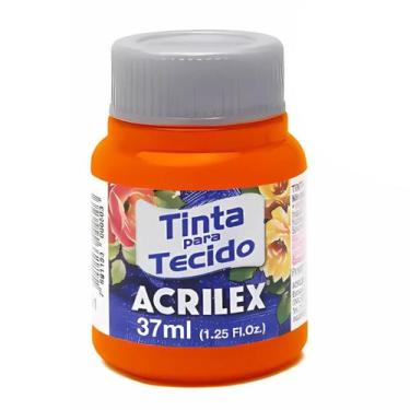 Imagem de Tinta Para Tecido Acrilex Fosca 37ml Escolha a Cor, 517 - LARANJA