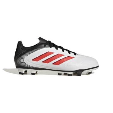 Imagem de Chuteira Campo Adidas Copa Pure lll Club Infantil, Branco, Vermelho, 3